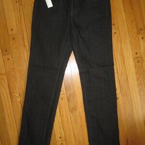 Women's CALVIN KLEIN Slim Fit Skinny Leg Black Jeans Size 12x33